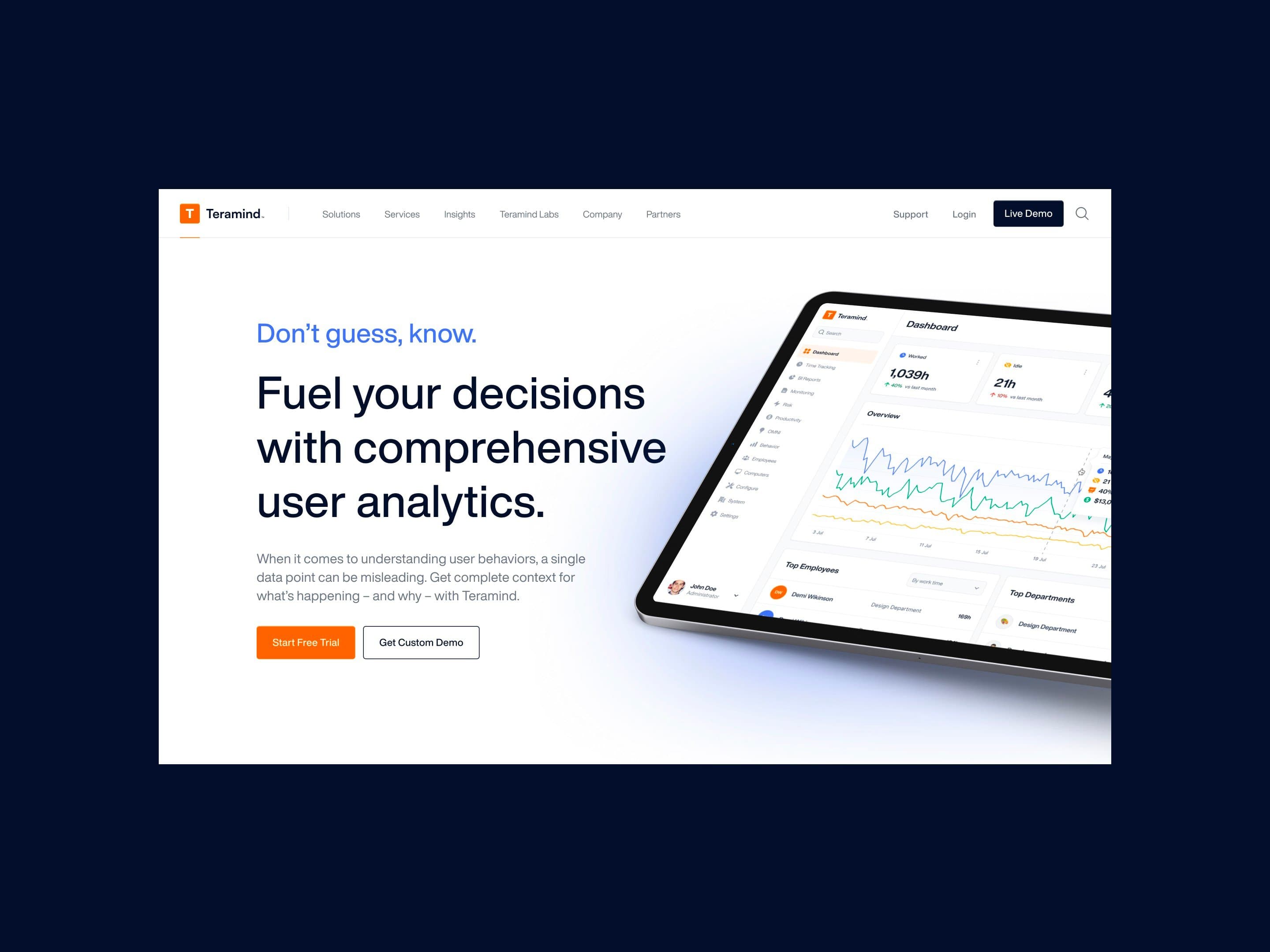 Teramind Hero Section